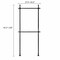 Ceiling Top & Floor Metal Closet Garment Rack Clothes Storage Hanger Organizer